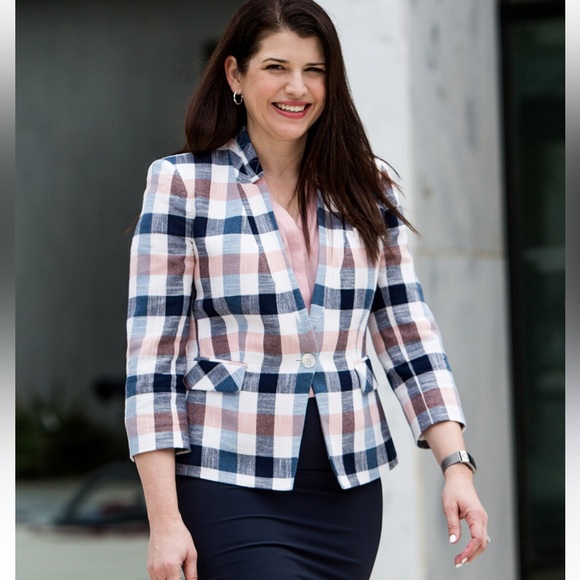 Preppy Blazer | Plaid| Checkered Blazer - Picture 2 of 14